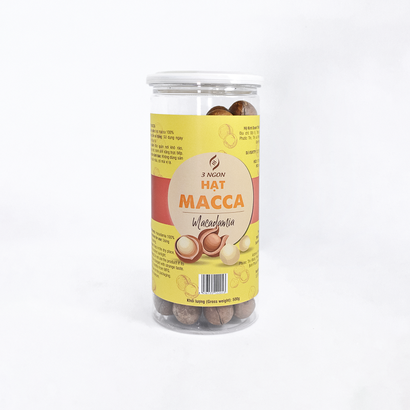 Hạt macca 3 Ngon - Hũ 500g